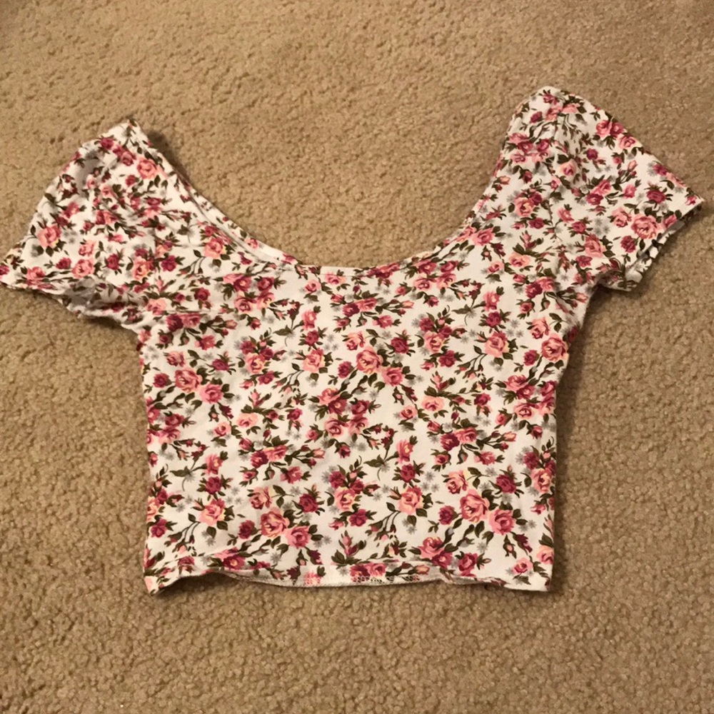Floral crop top